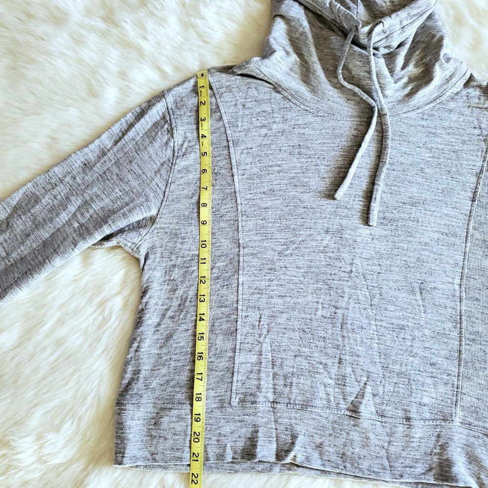 Athleta Coaster Luxe Cowl Neck Pullover Sweatshirt in Heather Gray Size XL - Picture 10 of 11